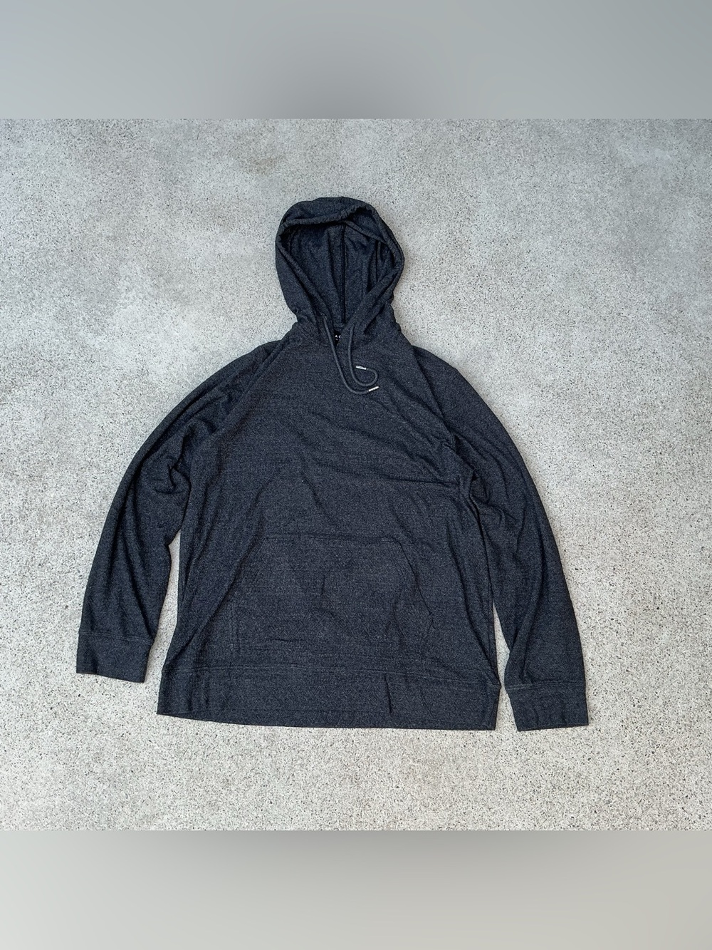 PacSun Men's Dark Heather Gray Zip-Up Hoodie Sweater